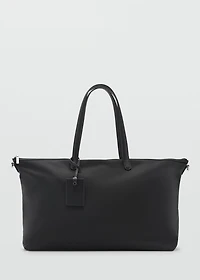 Large nylon shopper bag