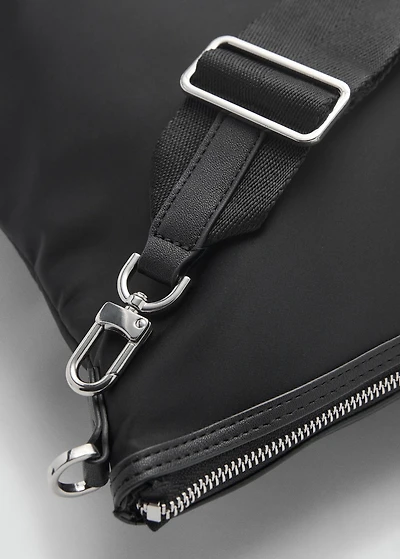 Large nylon shopper bag