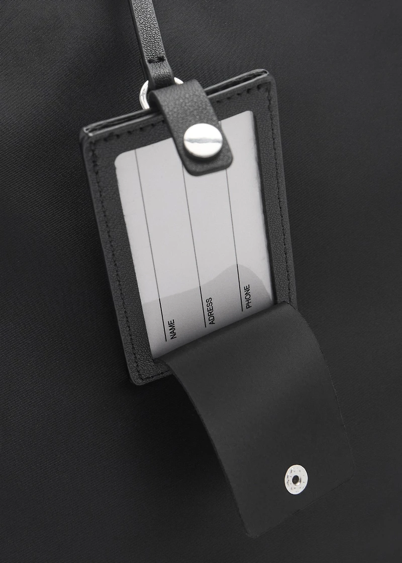 Large nylon shopper bag