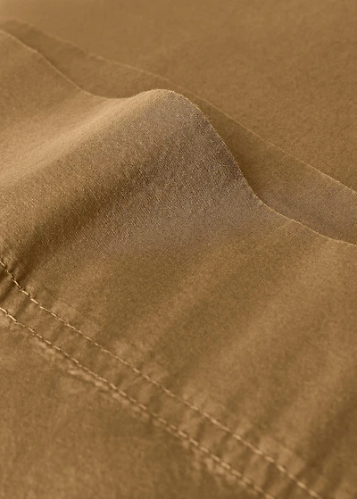 Cotton poplin double-stitched pillowcase 45x110 cm