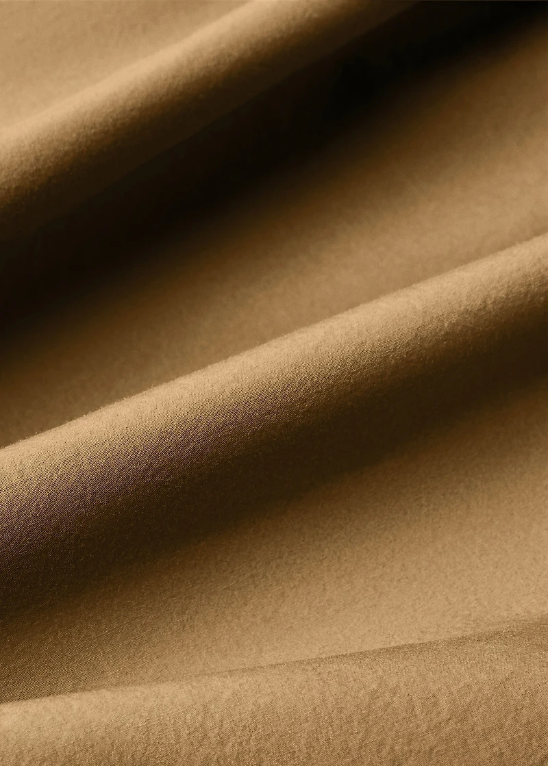 Cotton poplin double-stitched top sheet for / cm bed