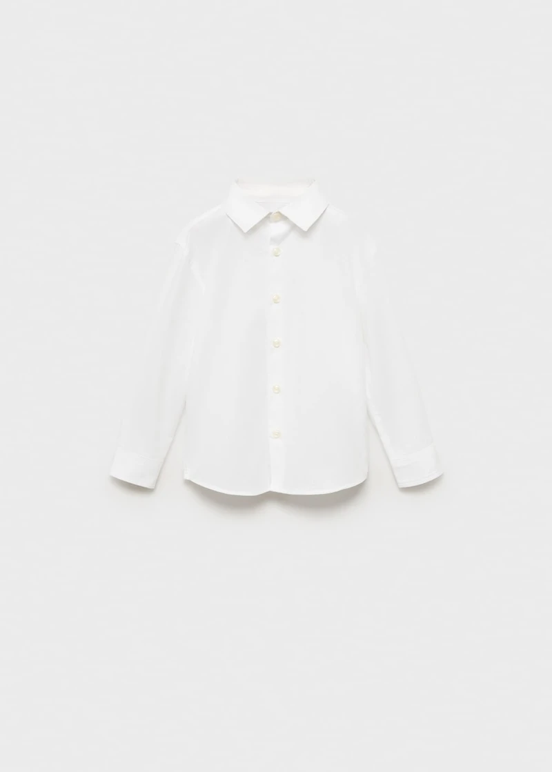Cotton poplin shirt