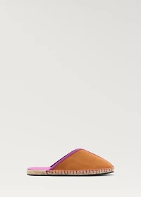 Two-tone sneakers with spade detail