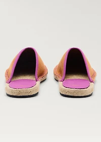 Two-tone sneakers with spade detail