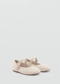 Ballet flats with buckle