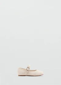 Ballet flats with buckle