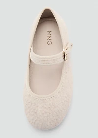 Ballet flats with buckle