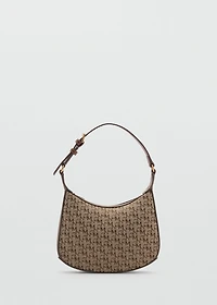 Shoulder bag with printed logo