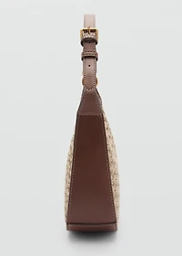 Shoulder bag with printed logo