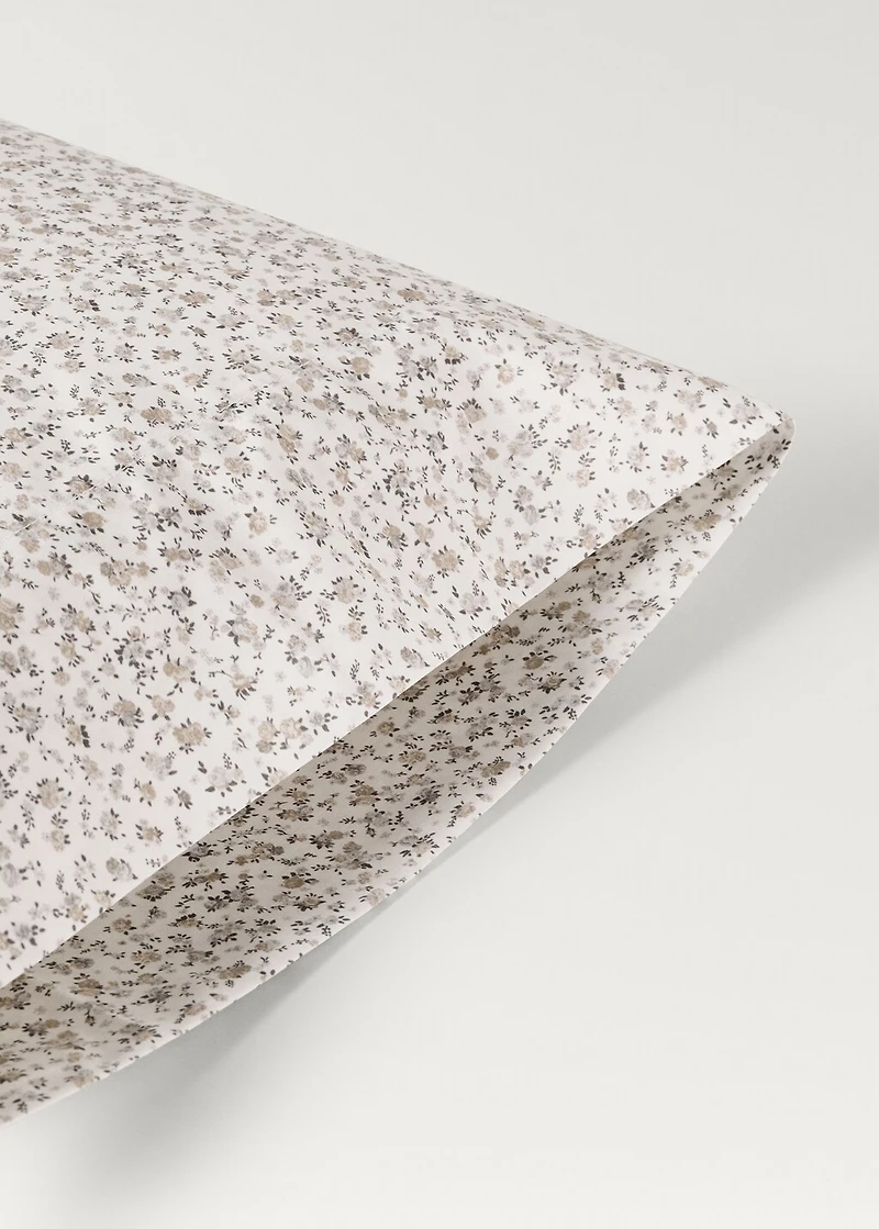 Cotton percale printed children's pillowcase 45x110 cm