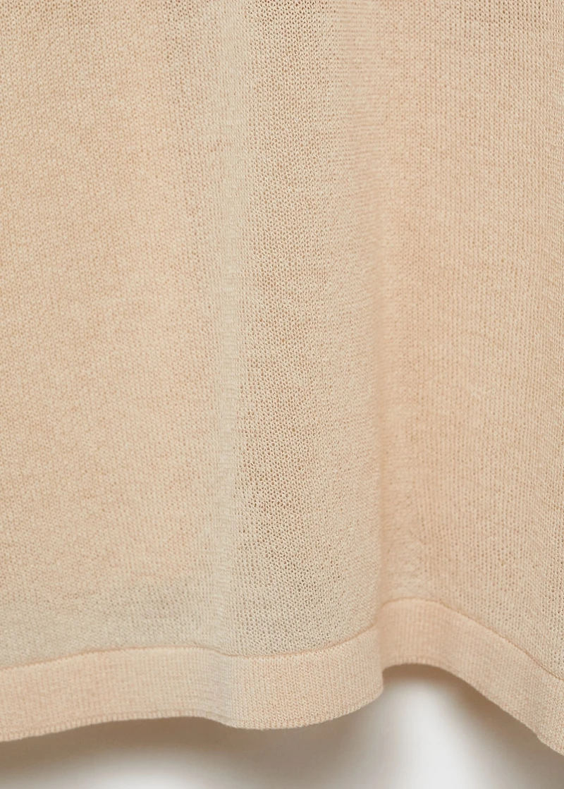 Oversize short sleeve sweater