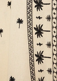 Embroidered flared skirt