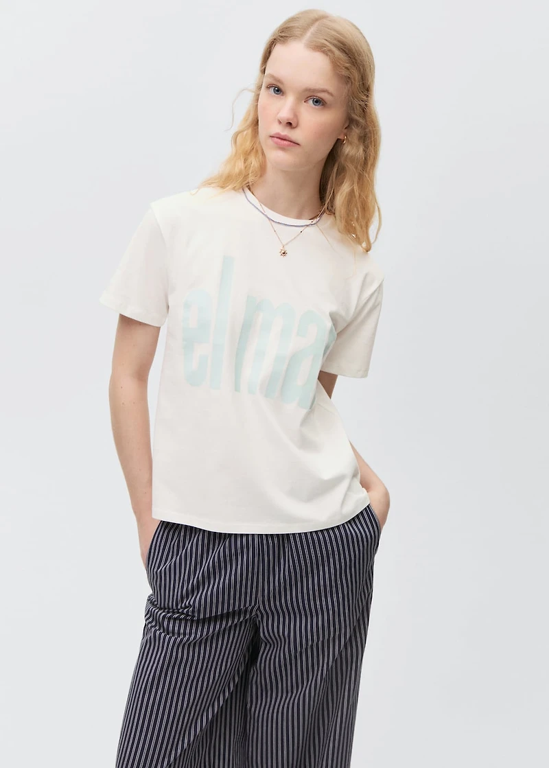 Message cotton T-shirt