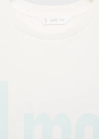 Message cotton T-shirt