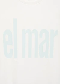 Message cotton T-shirt