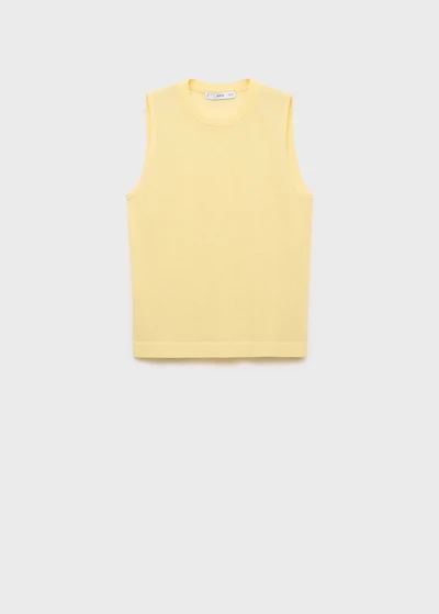 Sleeveless knitted top