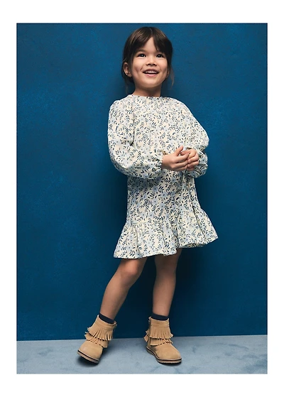 Printed cotton dress