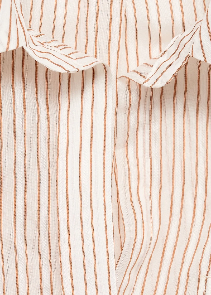 Semi-transparent striped shirt