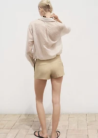 Semi-transparent striped shirt