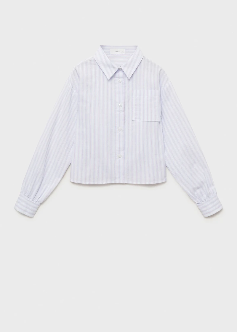 Pocket striped shirt
