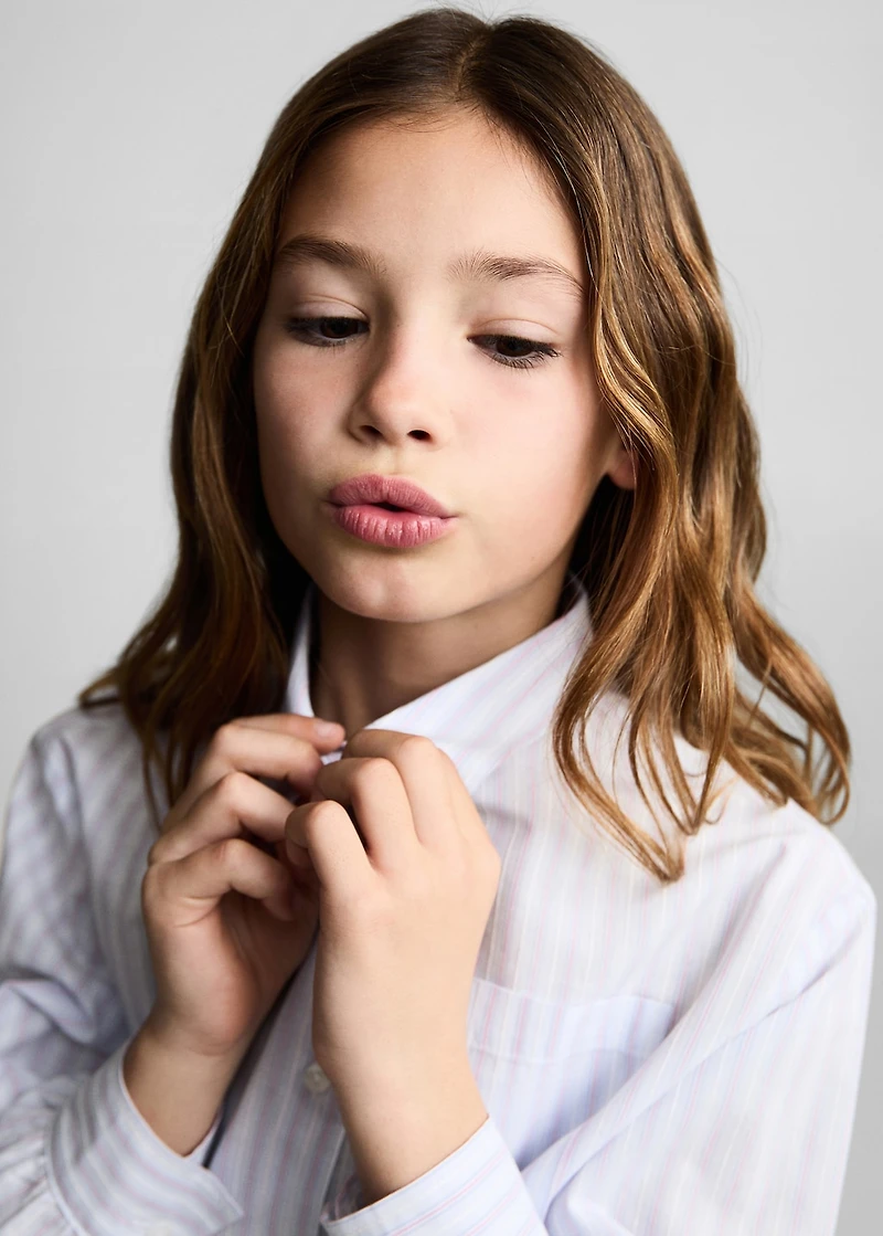 Pocket striped shirt