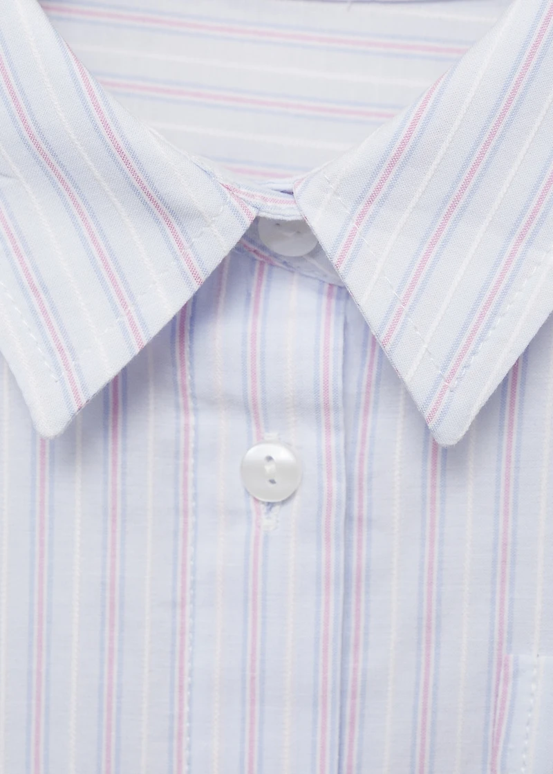 Pocket striped shirt