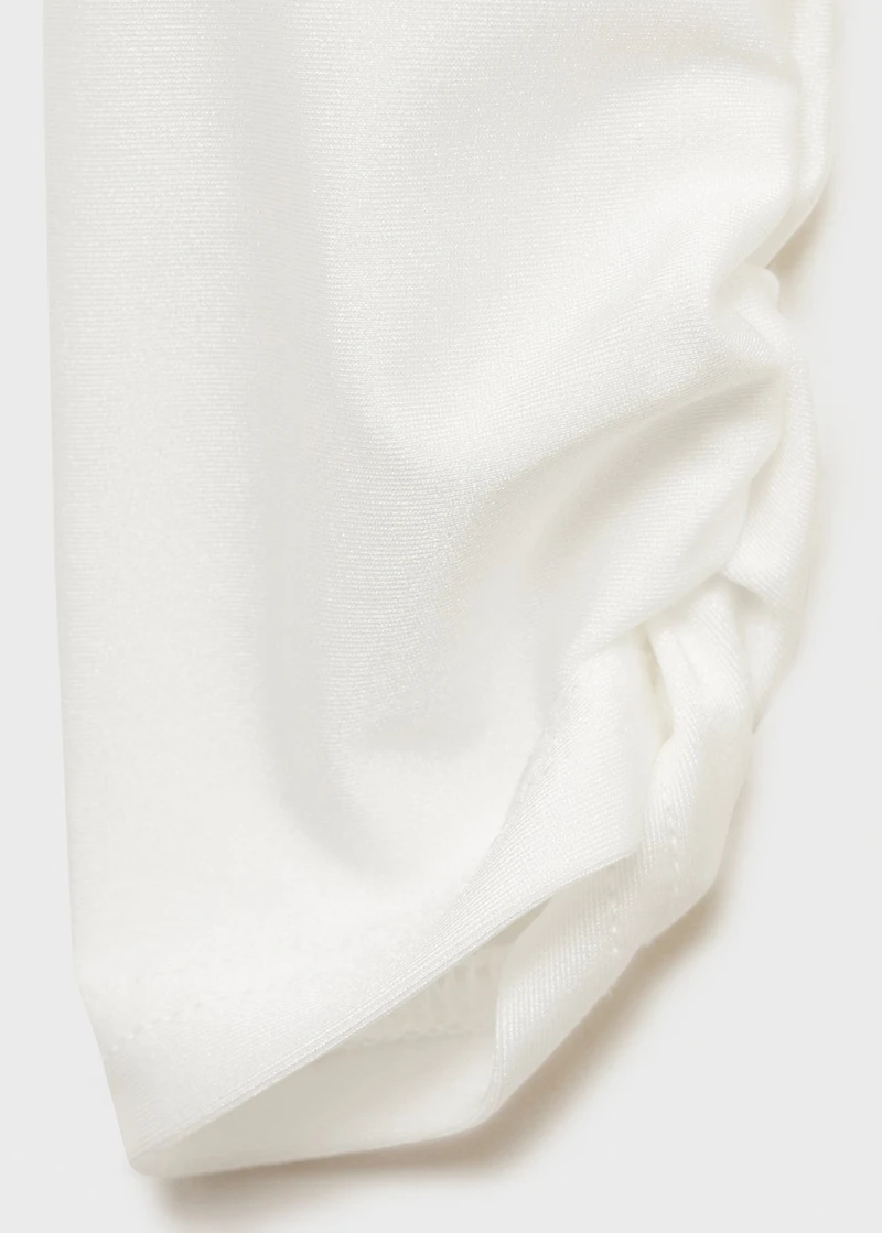 Combined-fabric long dress