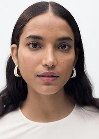 Combined-fabric long dress