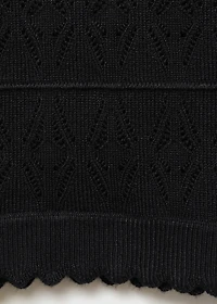 Knit top with lace accents