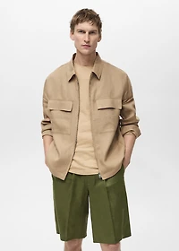 100% linen jacket with pockets