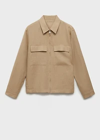 100% linen jacket with pockets