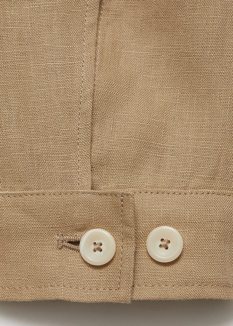 100% linen jacket with pockets