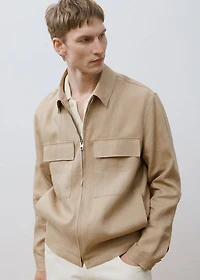 100% linen jacket with pockets