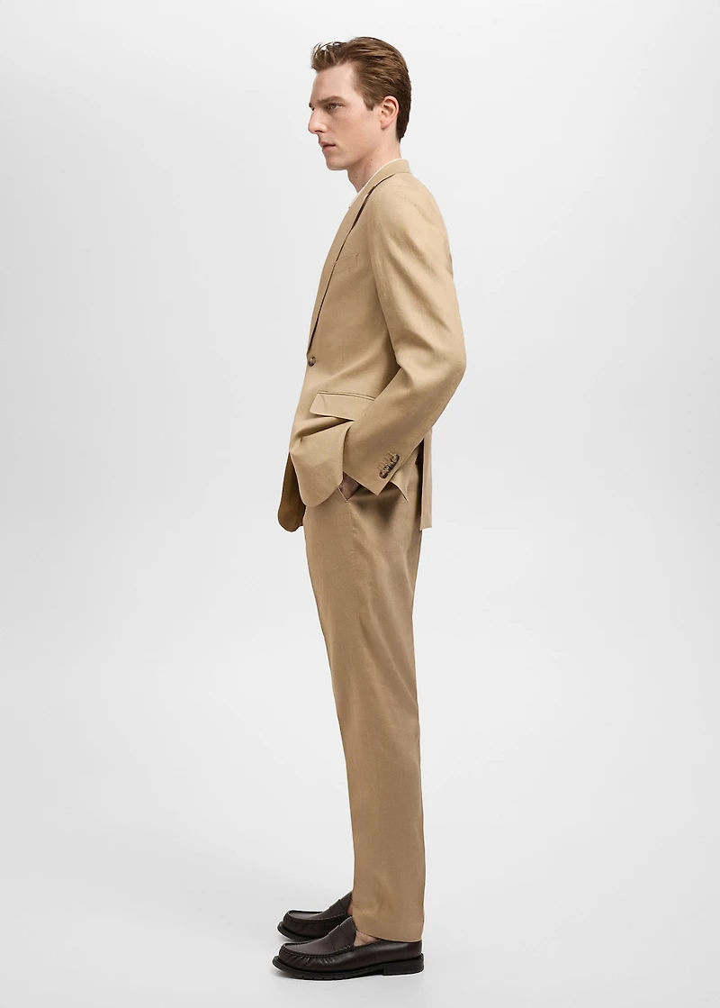 Amalfi 100% linen slim-fit suit pants