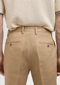 Amalfi 100% linen slim-fit suit pants