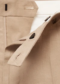 Amalfi 100% linen slim-fit suit pants