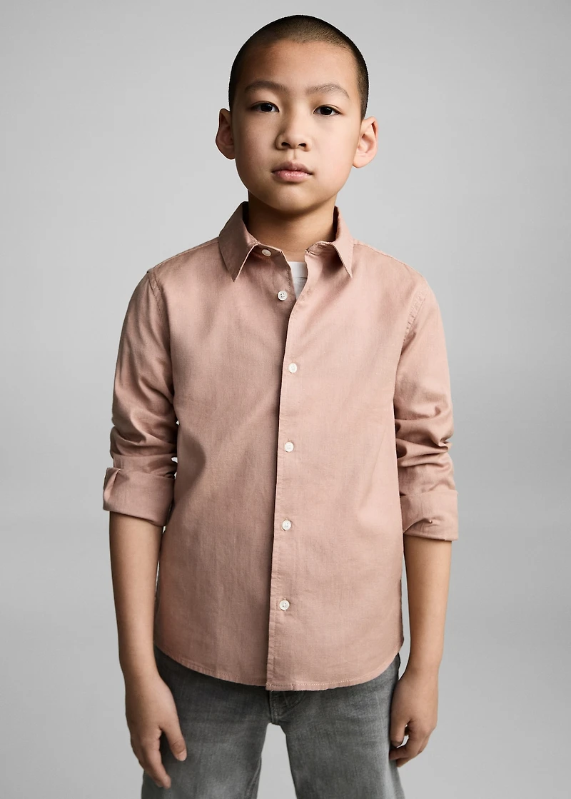 Cotton and linen shirt