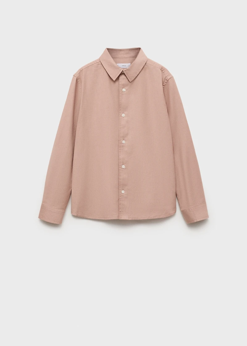 Cotton and linen shirt