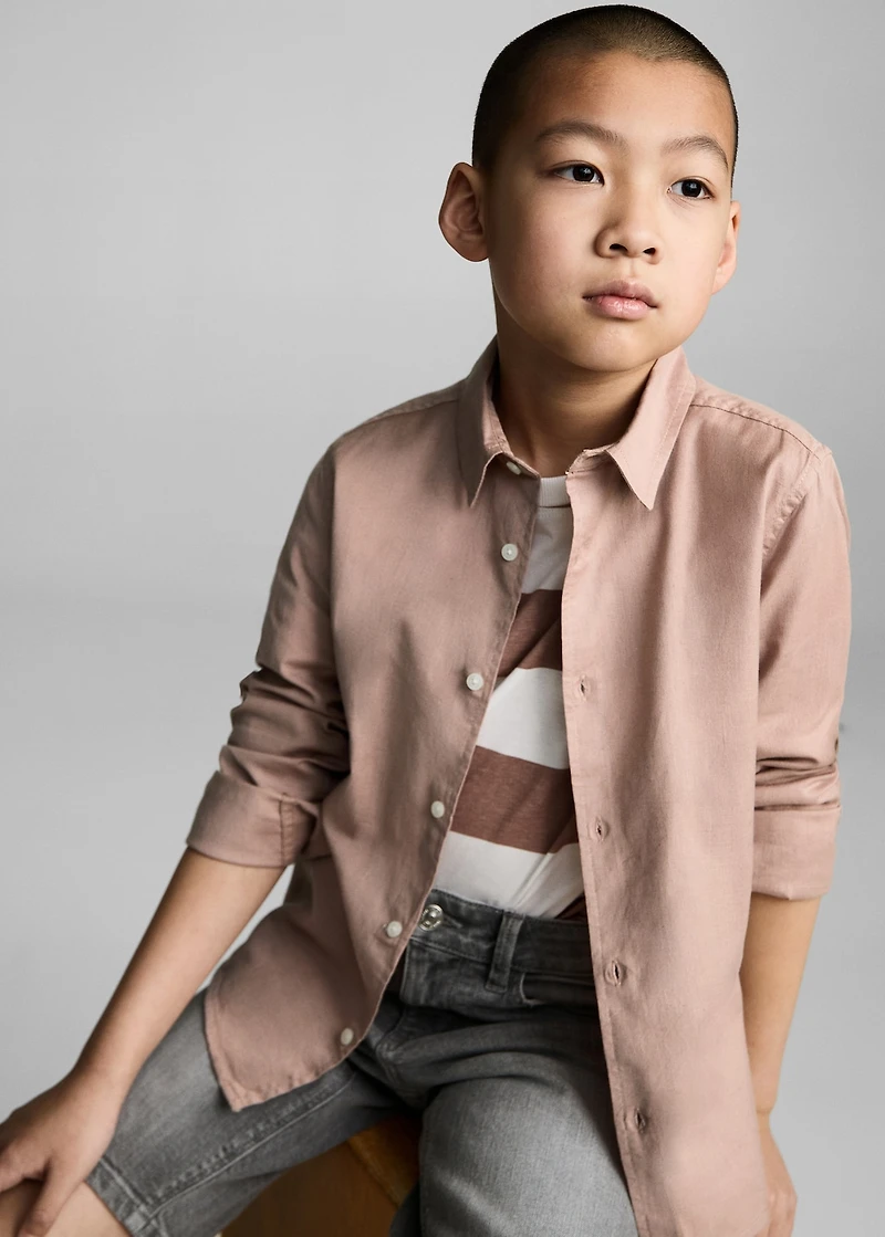 Cotton and linen shirt