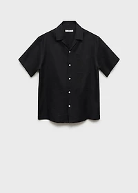 100% linen short sleeve shirt