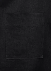 100% linen short sleeve shirt