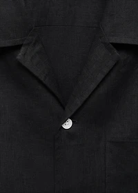 100% linen short sleeve shirt