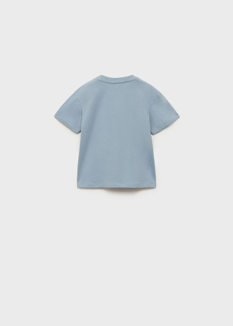 Embossed cotton t-shirt