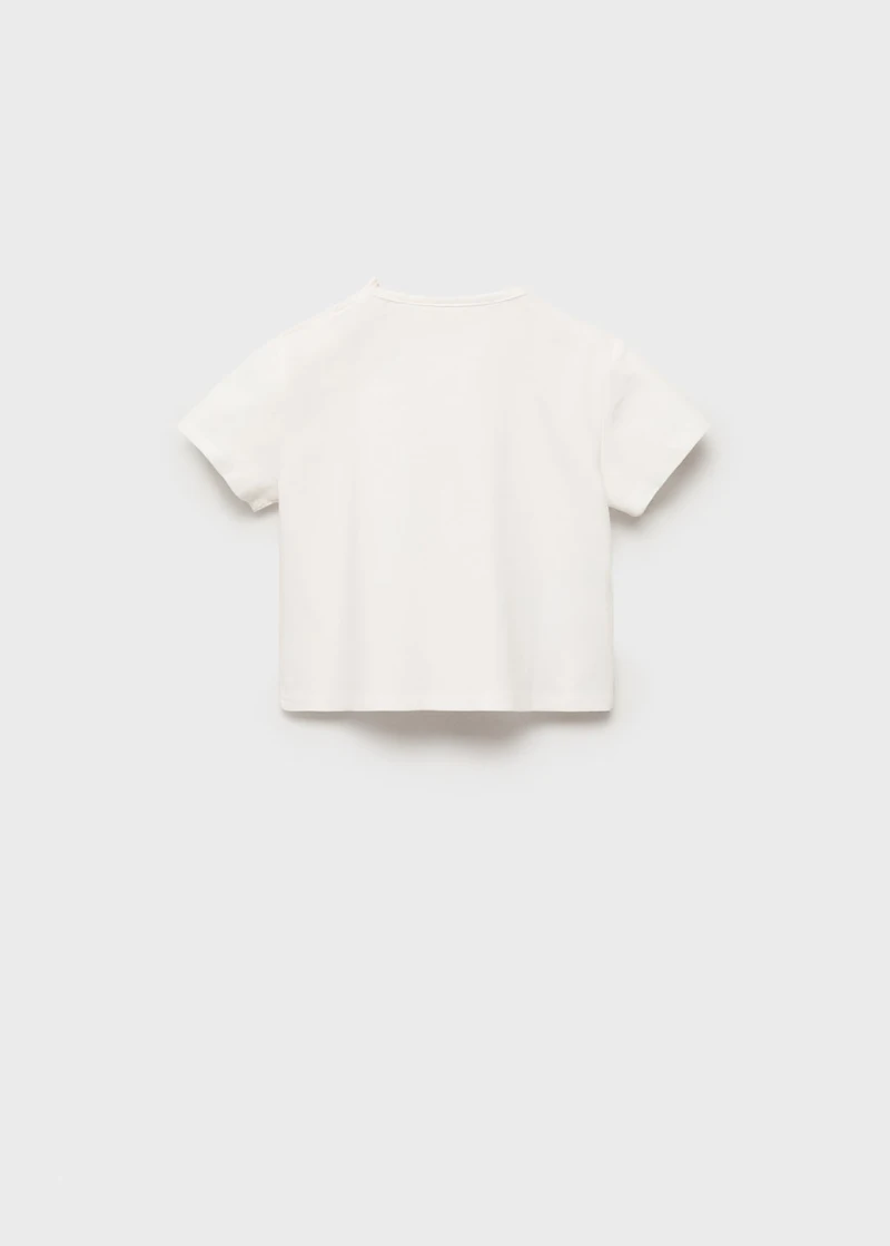 Embossed cotton t-shirt
