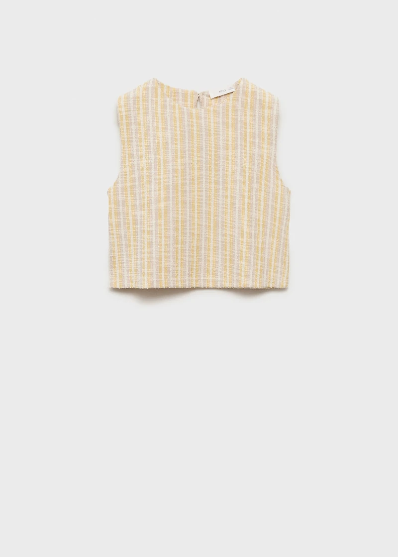 Textured striped T-shirt