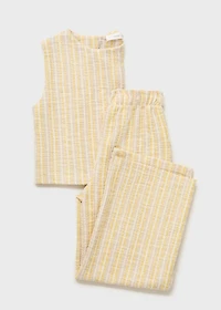 Textured striped T-shirt