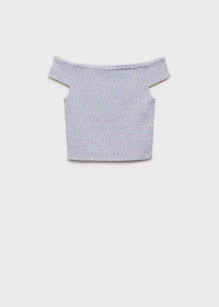 Print off-shoulder top