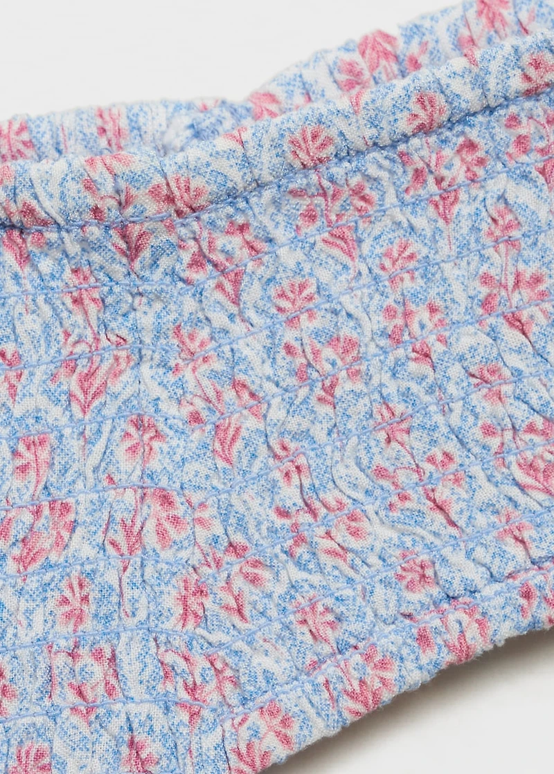 Print off-shoulder top