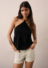 Denim shorts with pockets