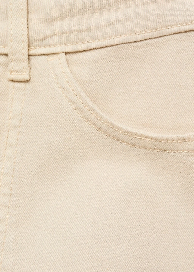 Denim shorts with pockets